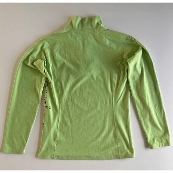 Burton Women's 1/4 Zip Cozy Lime Green Fleece Top, Size Medium, EUC - Picture 2 of 9
